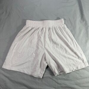Viella Dance Collection Kids White Athletic Dance Shorts Size M Elastic Waist